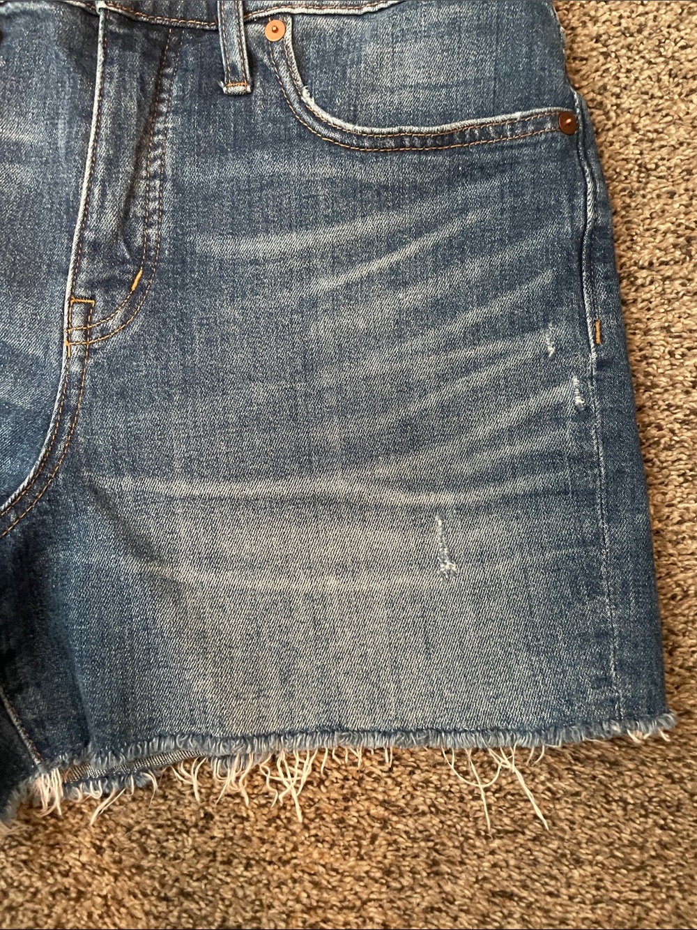 Madewell High Rise Raw Hem Shorts - Picture 3 of 4